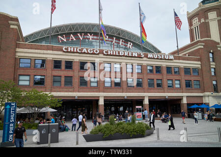 navy pier and chicago childrens museum building Chicago IL USA Stock Photo