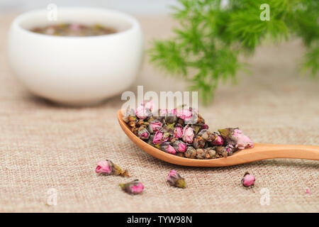 Peach blossom tea Stock Photo