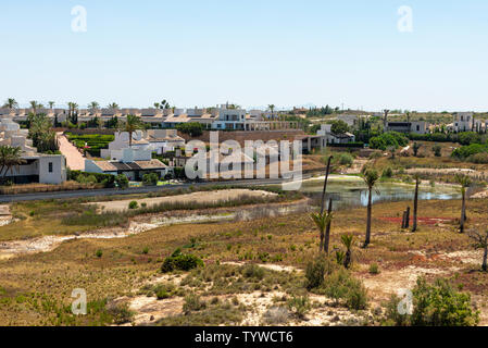 Peraleja Golf course and properties in Sucina, Murcia, Spain, Europe. Complex set around a golf course which has closed and fallen into disrepair