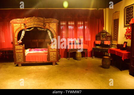 Ancient bed of Ming and Qing dynasties Stock Photo