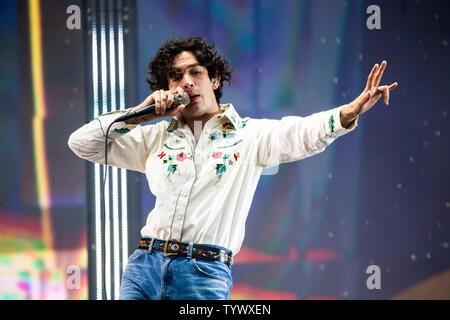 Landgraaf, Netherlands 10 june 2019 The 1975 perform live at Pinkpop Festival 2019 © Roberto Finizio/ Alamy Stock Photo