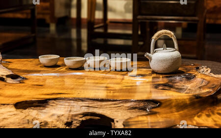 Art tea set Stock Photo