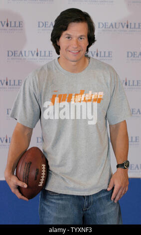 Actor Mark Wahlberg poses during a photocall while promoting his new movie 'Four Brothers' at the 31st annual American Film Festival in Deauville, France on September 10, 2005.         (UPI Photo/David Silpa) Stock Photo