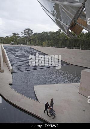 The Louis Vuitton Foundation is seen during its inauguration at