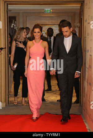Cheryl Fernandez-Versini (L) and Liam Payne attend The Global Gift Gala at the Four Seasons Hotel George V in Paris on May 9, 2016.   Photo by David Silpa/UPI. Stock Photo