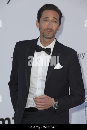 Adrien Brody arrives at the 25th amfAR Cinema Against AIDS 2018 gala at the Hotel du Cap in Antibes, France on May 17, 2018.  The event, held each year during the annual Cannes Film Festival, raises funds for AIDS research.   Photo by Lazlo Fitz/UPI Stock Photo
