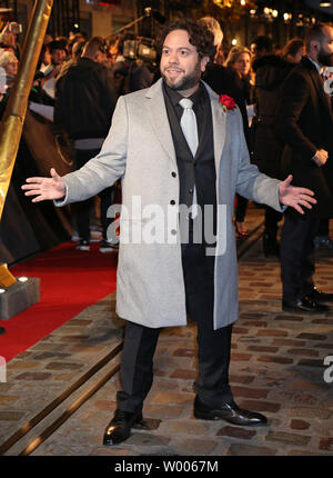 Dan Fogler attends the world premiere of the film 'Fantastic Beasts: The Crimes of Grindelwald' in Paris on November 8, 2018.   Photo by David Silpa/UPI. Stock Photo