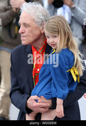 Abel Ferrara (L) and Anna Ferrara arrive at a photocall for the film 'Tommaso' during the 72nd annual Cannes International Film Festival in Cannes, France on May 20, 2019.  Photo by David Silpa/UPI Stock Photo