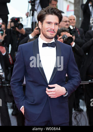 Francois Civil arrives on the red carpet before the screening of the film 'La Belle Epoque' at the 72nd annual Cannes International Film Festival in Cannes, France on May 20, 2019.  Photo by David Silpa/UPI Stock Photo