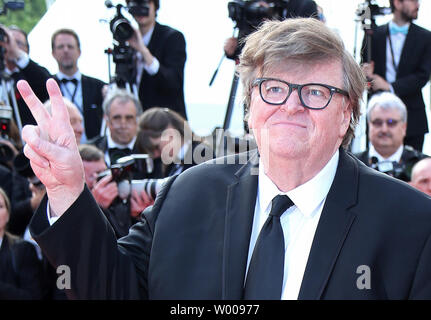 Michael Moore arrives on the red carpet at the closing ceremony before the screening of the film 'The Specials' at the 72nd annual Cannes International Film Festival in Cannes, France on May 25, 2019.  Photo by David Silpa/UPI Stock Photo