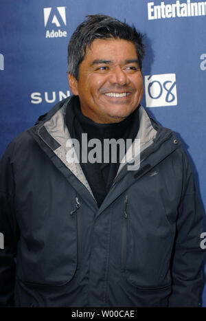 Actor George Lopez attends the premiere of his film 'Henry Poole is Here' at the Eccles Theater during the Sundance Film Festival in Park City, Utah on January 21, 2008. (UPI Photo/Alexis C. Glenn) Stock Photo