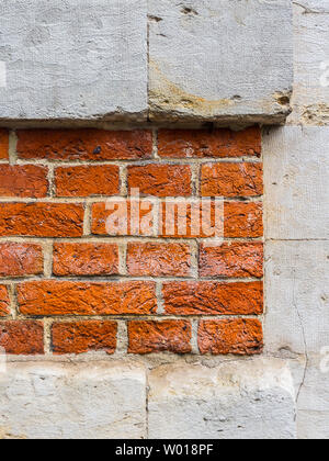 Stone and brickwork detail. Stock Photo
