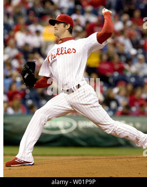 Philadelphia Phillies' Cole Hamels delivers a pitch during the first ...