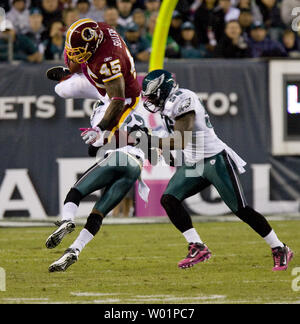 Philadelphia Eagles linebacker Akeem Jordan (56). The Washington Redskins  defeated the Philadelphia Eagles 10-3 in an NFL football game held at Fedex  Field in Landover, Maryland on Sunday, December 21, 2008 Stock Photo - Alamy