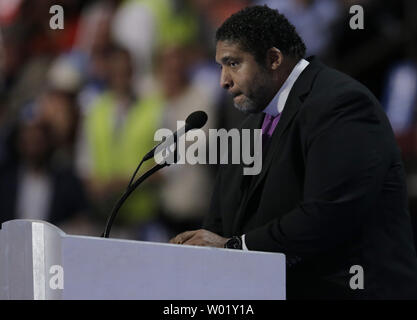 Reverend William Barber speaks on day four of the Democratic National Convention at Wells Fargo Center in Philadelphia, Pennsylvania on July 28, 2016.  Hillary Clinton claims the Democratic Party's nomination for president.   Photo by Ray Stubblebine/UPI Stock Photo