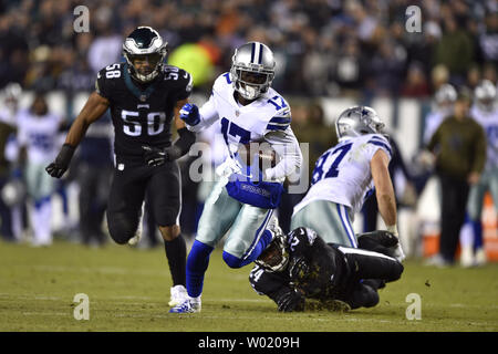 Dallas Cowboys wide receiver Allen Hurns wears special cleats before an ...