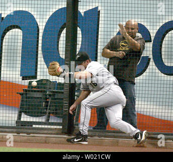 Florida Marlins Jeff Conine(18) celebrates with teammates after scoring in  the 5th inning against the New York Yankees in game 5 of the 2003 MLB World  Series, at Pro Player Stadium, Miami