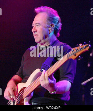 Stu Cook of Creedence Clearwater Revival performs in concert at the Pechanga Indian Reservation, Temecula, CA, September 4, 2005.    (UPI Photo/Roger Williams) Stock Photo