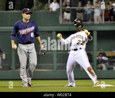 Pittsburgh - PNC Park: Andrew McCutchen on the Scoreboard