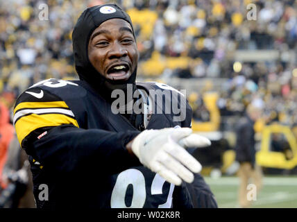 Pittsburgh Steelers wide receiver Cobi Hamilton (83) pulls in a 26 yard  touchdown pass to win the game 27-24 in sudden death overtime against the  Cleveland Browns at Heinz Field in Pittsburgh