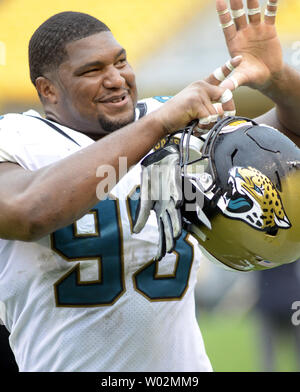 Jacksonville Jaguars defensive end Calais Campbell (93) on the field ...