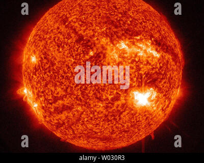 Huge sunspot AR1515 has releases another M-class solar flare early