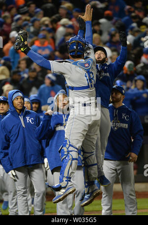 This is a 2015 photo of Salvador Perez of the Kansas City Royals baseball  team. This image reflects the Kansas City Royals active roster as of  Friday, Feb. 27, 2015, when this