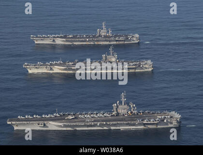 Aircraft Carriers USS Ronald Reagan (CVN 76), USS Kitty Hawk (CV