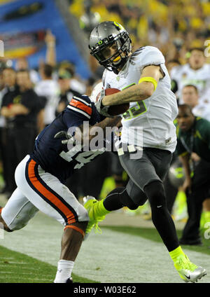 Auburn Tigers safety Mike McNeil against the Oregon Ducks in the first  quarter during the BCS National Championship NCAA football game on Monday,  Jan. 10, 2011, in Glendale. (Rick Scuteri/AP Images Stock