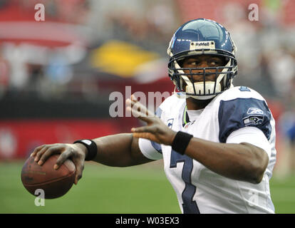 Seattle Seahawks' Tarvaris Jackson before an NFL football game against ...