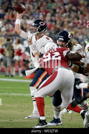 Chicago Bears quarterback Mike Glennon passes against the Tennessee ...