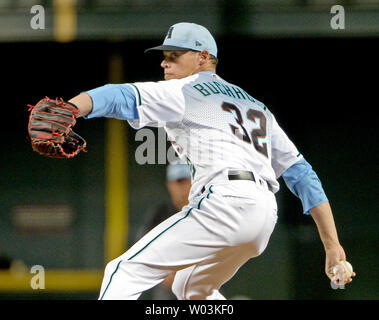 Arizona Diamondbacks starting pitcher Clay Buchholz throws in the first ...