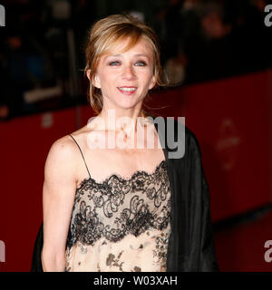 Actress Sylvie Testud arrives on the red carpet at the Rome Film Festival in Rome on October 21, 2007.  Testud is in Rome with her film 'Ce que mes yeux ont vu'.   (UPI Photo/David Silpa) Stock Photo