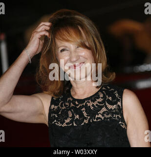 Actress Nathalie Baye arrives on the red carpet before a screening of the film 'Cliente' during the Rome International Film Festival in Rome on October 25, 2008.   (UPI Photo/David Silpa) Stock Photo