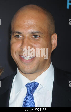 Cory Booker at the New york Premiere of 'Friends With Benefits' held at the Ziegfeld Theater on July 18, 2011. Credit: Dennis Van Tine/MediaPunch Stock Photo