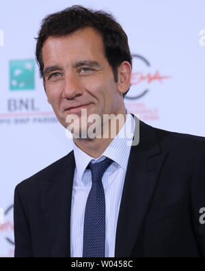 Clive Owen arrives at a photo call for the TV Series 'The Knick' during the 9th annual Rome International Film Festival in Rome on October 17, 2014.   UPI/David Silpa Stock Photo