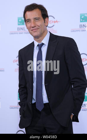 Clive Owen arrives at a photo call for the TV Series 'The Knick' during the 9th annual Rome International Film Festival in Rome on October 17, 2014.   UPI/David Silpa Stock Photo