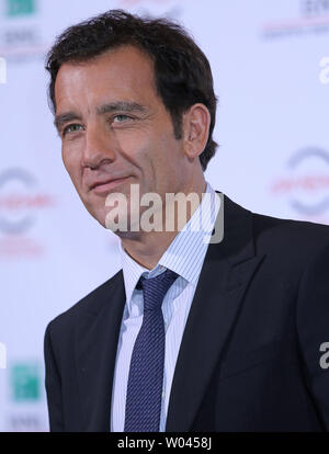 Clive Owen arrives at a photo call for the TV Series 'The Knick' during the 9th annual Rome International Film Festival in Rome on October 17, 2014.   UPI/David Silpa Stock Photo