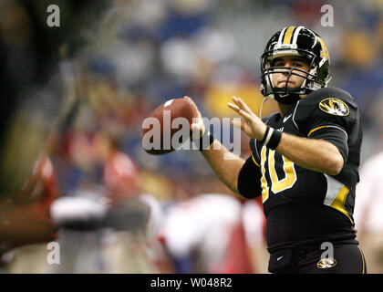 Missouri University Qb Chase Daniel Framed Print