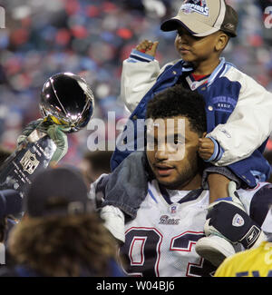 Richard Seymore of the World Champion New England Patriots and son