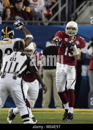 February 01, 2009: Arizona Cardinals quarterback Kurt Warner