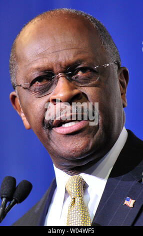 Former GOP presidential candidate Herman Cain speaks at the Southern ...