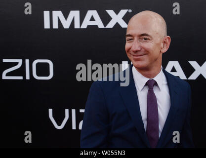 Founder and CEO of Amazon Jeff Bezos attends the premiere of the sci-fi motion picture thriller 'Star Trek Beyond' at Embarcadero Marina Park South in San Diego, California on July 20, 2016. Storyline: The USS Enterprise crew explores the furthest reaches of uncharted space, where they encounter a new ruthless enemy who puts them and everything the Federation stands for to the test.  Photo by Jim Ruymen/UPI Stock Photo