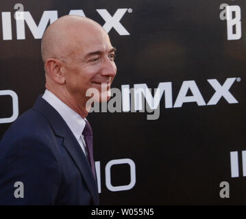 Founder and CEO of Amazon Jeff Bezos attends the premiere of the sci-fi motion picture thriller 'Star Trek Beyond' at Embarcadero Marina Park South in San Diego, California on July 20, 2016. Storyline: The USS Enterprise crew explores the furthest reaches of uncharted space, where they encounter a new ruthless enemy who puts them and everything the Federation stands for to the test.  Photo by Jim Ruymen/UPI Stock Photo