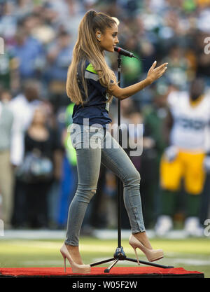 HD wallpaper: Ariana Grande football, singer, celebrity, NFL