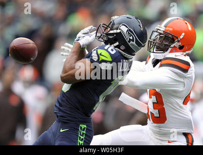 Cleveland Browns free safety Jordan Poyer stands on the field in