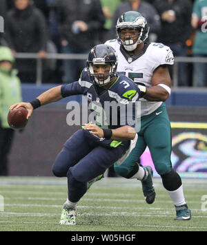 Philadelphia Eagles defensive end Brandon Graham (55) reacts during the NFL  football game against the Green Bay Packers, Sunday, Nov. 27, 2022, in  Philadelphia. (AP Photo/Chris Szagola Stock Photo - Alamy