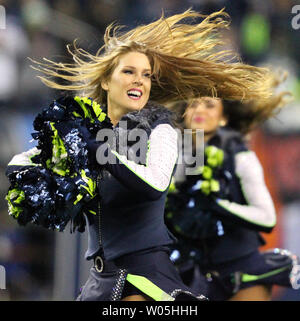 Seattle Seahawks dance team, the Seagulls, perform during along