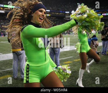 Seattle Seahawks dance team, the Seagulls, perform during along