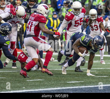 December 30, 2018: Seattle Seahawks wide receiver Doug Baldwin (89) and  Seattle Seahawks wide receiver Tyler Lockett (16) talk before a game  between the Arizona Cardinals and the Seattle Seahawks at CenturyLink